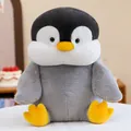 Cute chubby penguin plush toy in soft grey and white fabric, perfect gift for kids - Penguin / 40 cm