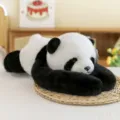 Peluche di panda realistico in posizione sdraiata, morbido cuscino per dormire. - 30cm / Panda