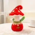 Poupée en peluche de champignon rouge créative en pot pour la décoration de maison - Style à Pois Rouges / Champignon à Pois Rouges / 25cm