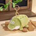 Adorable green crocodile plush animal keychain and coin purse soft toy creative gift - Crocodile / 11cm