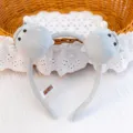 Cute grey hippo plush headband for girls' hair accessories - Hippo / 14cm Size