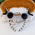 Plush zebra headband cute cartoon animal hair accessory for young girls and children - Zebra / 14cm Size