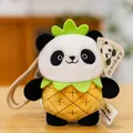 Süßer Panda Ananas Plüsch Anhänger Spielzeug, weiche gefüllte Tier Schlüsselanhänger Tasche. - Ananas-Panda-Anhänger / 14cm