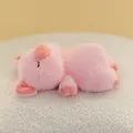 Niedliche rosa Plüschschwein-Handgelenkstütze für Bürokomfort und Ergonomie Pad - Liegendes Schwein
