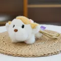 Cute plush dog keychain from Nai Dou series for creative backpack or key decoration - Prone Lamb