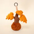 Adorable creative plush tree keychain pendant with soft orange maple leaves and textured fabric - Maple Tree / 13cm