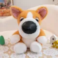 Adorable big head corgi dog plush toy with soft orange and white fur birthday gift - Corgi / 15cm