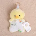 Süße gelbe Ente Plüsch Handgelenkstütze Sitzsack Spielzeug mit goldenem Schlüsselanhänger - Ente