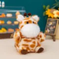 Portachiavi giraffa in peluche mini con morbida pelliccia per decoro - 10cm / Giraffa