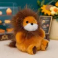 Simpatico portachiavi leone in morbido peluche per decorazione borsa e idea regalo - 10cm / Leone