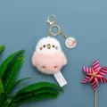Cute plush chick keychain cartoon doll plush toy key ring cute accessory for girls gifts - Pink
