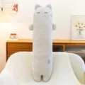Süßes gestreiftes Katzen-Seitenschläferkissen mit niedlichem Tiergesicht für mehr Komfort - Katze / 110cm
