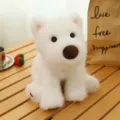 Adorable white plush dog toy, soft Samoyed stuffed animal ideal for children gift - Westie / 18cm