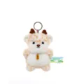 Cute spotted animal plush doll keychain charm for kids birthday gift and bag decoration - Deer / 12cm