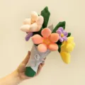 Buntes Plüsch-Tulpenstrauß-Spielzeug für die Abschlussgeschenk-Dekoration - Tulpenstrauß Form / 30cm / Rosa