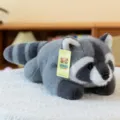 Adorable soft lying raccoon plush toy pillow for home decoration and kids comfort - 30cm / Raccoon