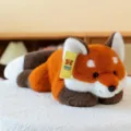 Lifelike crawling red panda plush toy for home decoration and comfort sleep pillow - 30cm / Fox