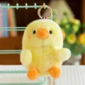 Cute spherical yellow chick plush keychain for schoolbag or keys. - 13cm / Yellow Duck