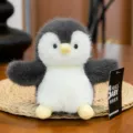 Adorable mini grey and white puff penguin plush toy stuffed animal pendant for gifting - 15cm / Penguin