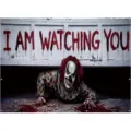Halloween scary clown garage door banner outdoor horror holiday decoration party backdrop - Horror Clown Blood (CK-002) / 400x180cm
