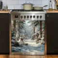 Adesivo lavastoviglie pupazzo di neve Natale decorazione festiva per la cucina casa - XYJT-009 (Stampa Pupazzo di Neve)