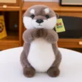 Realistic praying sea otter plush toy, adorable soft stuffed animal doll for children - Otter / 25cm