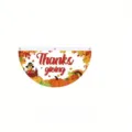 Bannière décorative de Thanksgiving en forme d'éventail avec motifs de citrouilles et de dinde - Style Dinde Citrouille de Thanksgiving (SXQ-007)