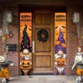 Σετ πανό Halloween με σχέδια νάνων και κολοκύθας για τη διακόσμηση της κύριας εισόδου - Στυλ 2 / 30x150cm