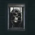 Gruseliges Skelett Halloween Fensterposter für Spukhaus Dekoration - Schwarze Robe Skelett (C-002) / 120x80cm