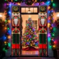 Outdoor Christmas nutcracker door banners for festive holiday home porch decorations - Nutcracker Soldier Style (SDL-010) / 30x150cm