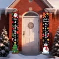 Spanish Christmas New Year outdoor door banners with Feliz Navidad and Feliz Año Nuevo - Spanish Christmas and New Year Style (SDL-015)