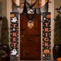 Halloween Trick or Treat Türbanner für eine festliche dekorative Außengestaltung - 30x150cm / SDL-005