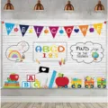 Kleurrijke kleuterschool welkomstbanner voor diploma-uitreiking feestdecoraties - Kleuterschool Welkomstthema (SBJ-005)
