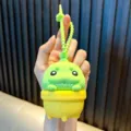 Grüner Cartoon-Monster-Squishy-Zappelspielzeug-Schlüsselanhänger zum Stressabbau - Grün