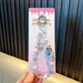 Bijou de téléphone panda exquis fait main avec perles blanches et papillon pour femme - Blanc