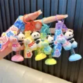 Lot de porte-clés panda mignons avec ressort et sangles colorées pour sacs et clés - Panda à Bascule / Bascule Panda (1 Pièce)