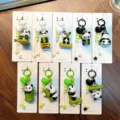 Jolies chaînes de téléphone et porte-clés en perles de panda avec motifs bambou - Pendentif Panda Bambou / Pendentif Panda Bambou (1 Pièce)