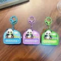 Porte-clés panda mignons en bleu, violet et vert pour de jolies décorations de sacs. - Piano Électronique Panda / Piano Électronique Panda (1 Pièce)