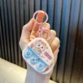 Simpatico portachiavi registratore vocale gatto rosa per ciondolo zaino e borsa regalo - Rosa