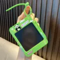 Cute green panda mini LCD writing tablet keychain for bag decoration and stress relief - Bamboo Panda / Green