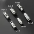 Six styles of S925 sterling silver screw clasps for DIY jewelry making - Style D (S0635)