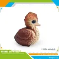 Realistisches kleines Straußenküken-Tierfigurenmodell für Kinderbildung und Dekor - Kleiner Strauß (PL127-4301)