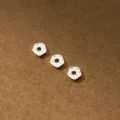 Set mit drei unregelmäßigen S925 Sterlingsilber-Abstandshaltern für DIY-Schmuckhandwerk - Stil A (B0001) / 14 Stück / Silber