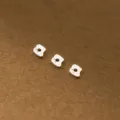 S925 Sterling Silber unregelmäßige Abstandsperlen für DIY Schmuck Modell E - Stil E (B0001) / 12 Stück / Silber