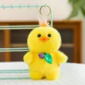 Cute yellow fluffy chick plush toy keychain adorable cartoon animal bag pendant item style - Yellow Duck