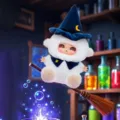 Lindo colgante de oveja mago de peluche Prophet de la colección de Werewolf Kill - Patrón de Bruja