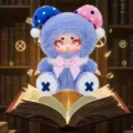 Peluche profeta de Werewolf Kill con gorro de payaso rosa y azul - Estilo Silenciador