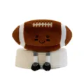 Creative cartoon football plush pillow toy with cute dangling legs and smiling expression for kids - Rugby Ball / 27cm