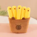 Adorable Capybara themed plush French fries toy set with soft fuzzy brown container box - 60CM / Dark Brown