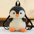 Cute penguin plush backpack toy for kids birthday gift with adjustable black straps - 30cm / Winter Penguin Plush Backpack (Bare)